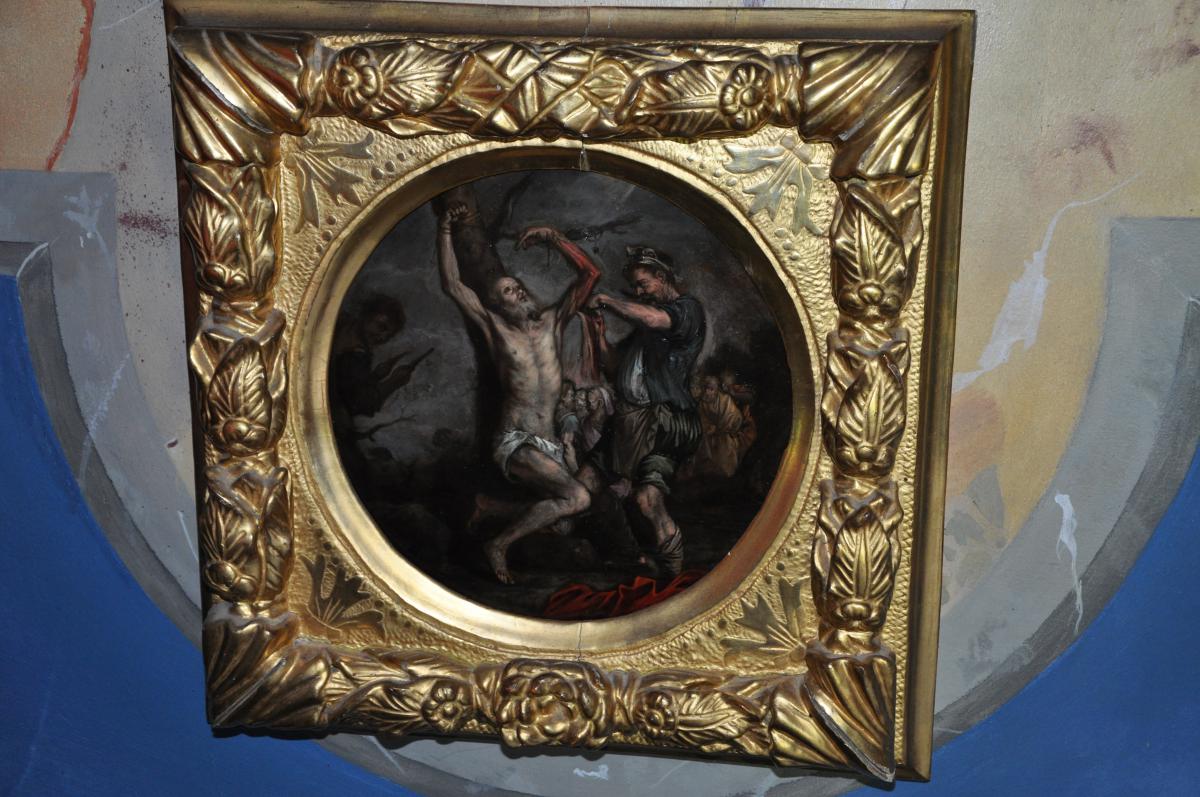 Martyrdom Of Saint Bartholomew, Oil On Copper Of XVII-photo-5