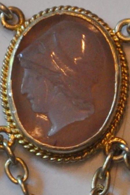 Collier Draperie Début Du 19ème Siècle Aux 13 Camées Et Intaille Dont Certains Antiques-photo-3