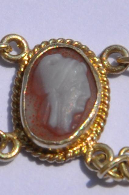 Necklace Drapery Beginning Of The 19th Century With 13 Cameos And Intact Of Which Some Ancient-photo-1