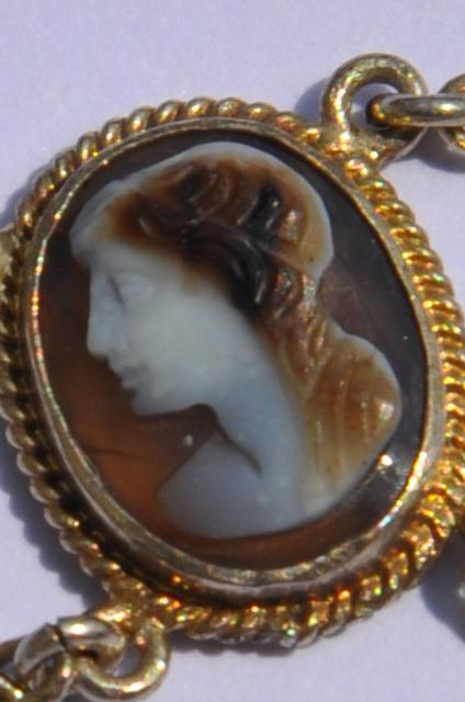 Necklace Drapery Beginning Of The 19th Century With 13 Cameos And Intact Of Which Some Ancient-photo-5