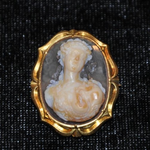 Cameo Agate: The Death Of Cleopatra, 19th Century-photo-1