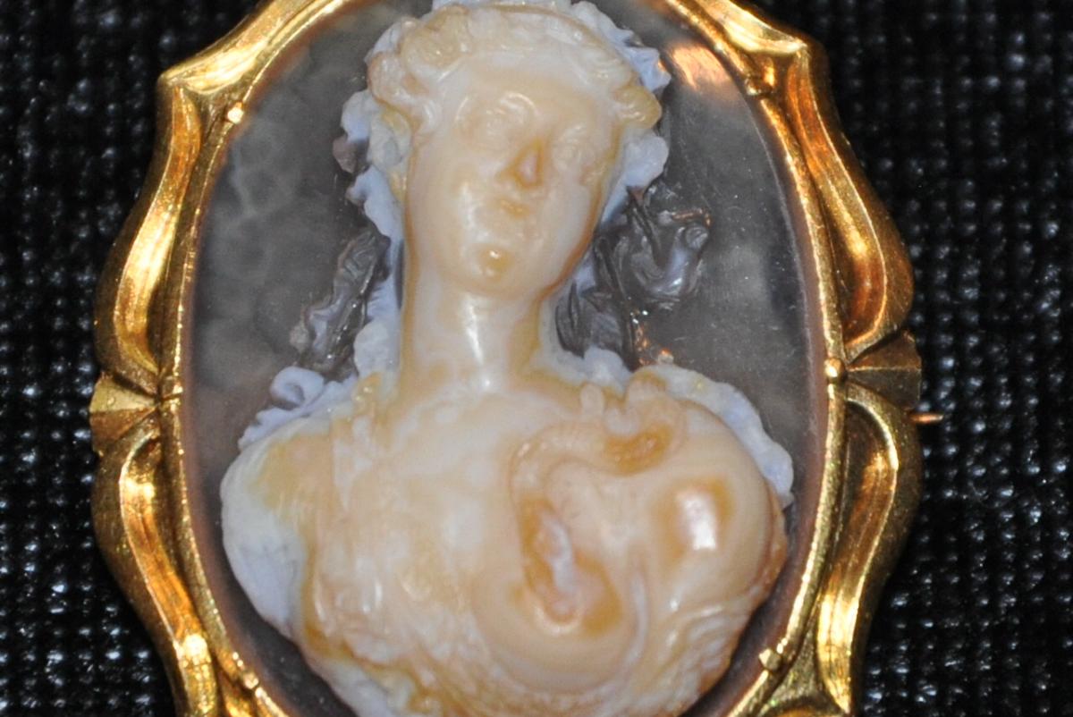 Cameo Agate: The Death Of Cleopatra, 19th Century-photo-2