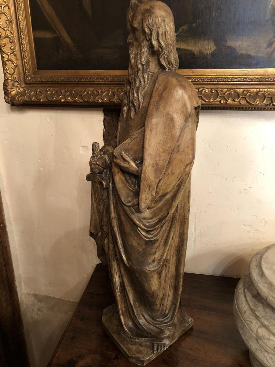 Saint Paul In Terracotta Of The Beginning Of XIX Eme Century-photo-2