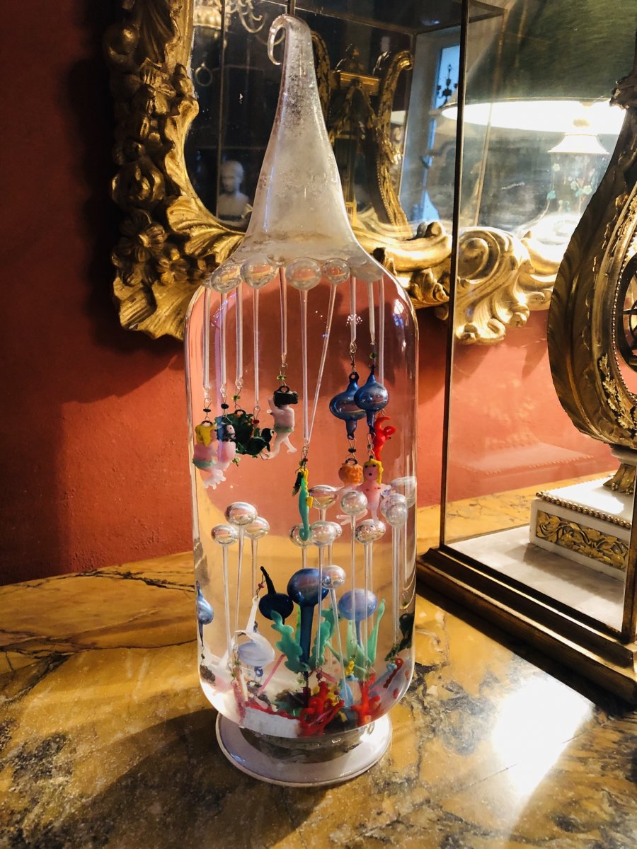 Great Bottle With Ludions, 1st Half Of XX Eme Century-photo-1