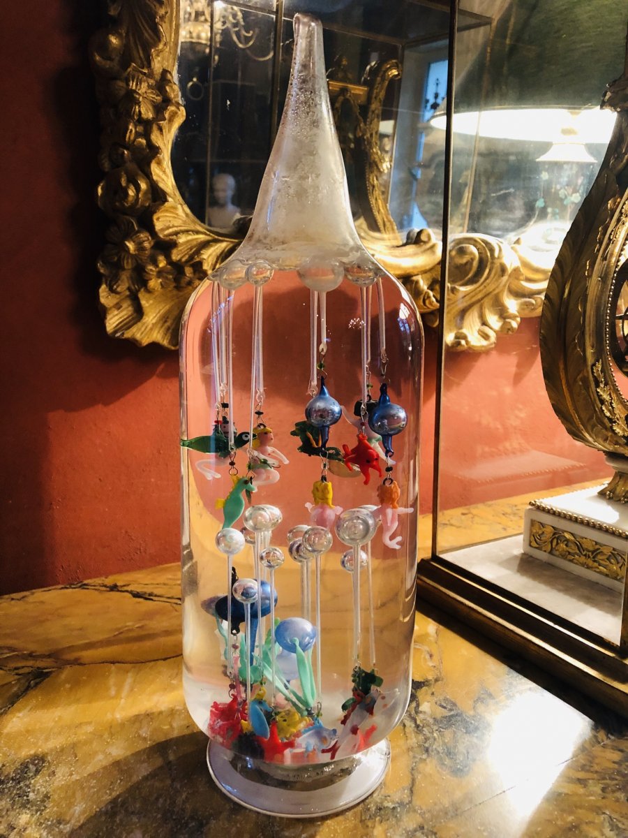 Great Bottle With Ludions, 1st Half Of XX Eme Century-photo-2