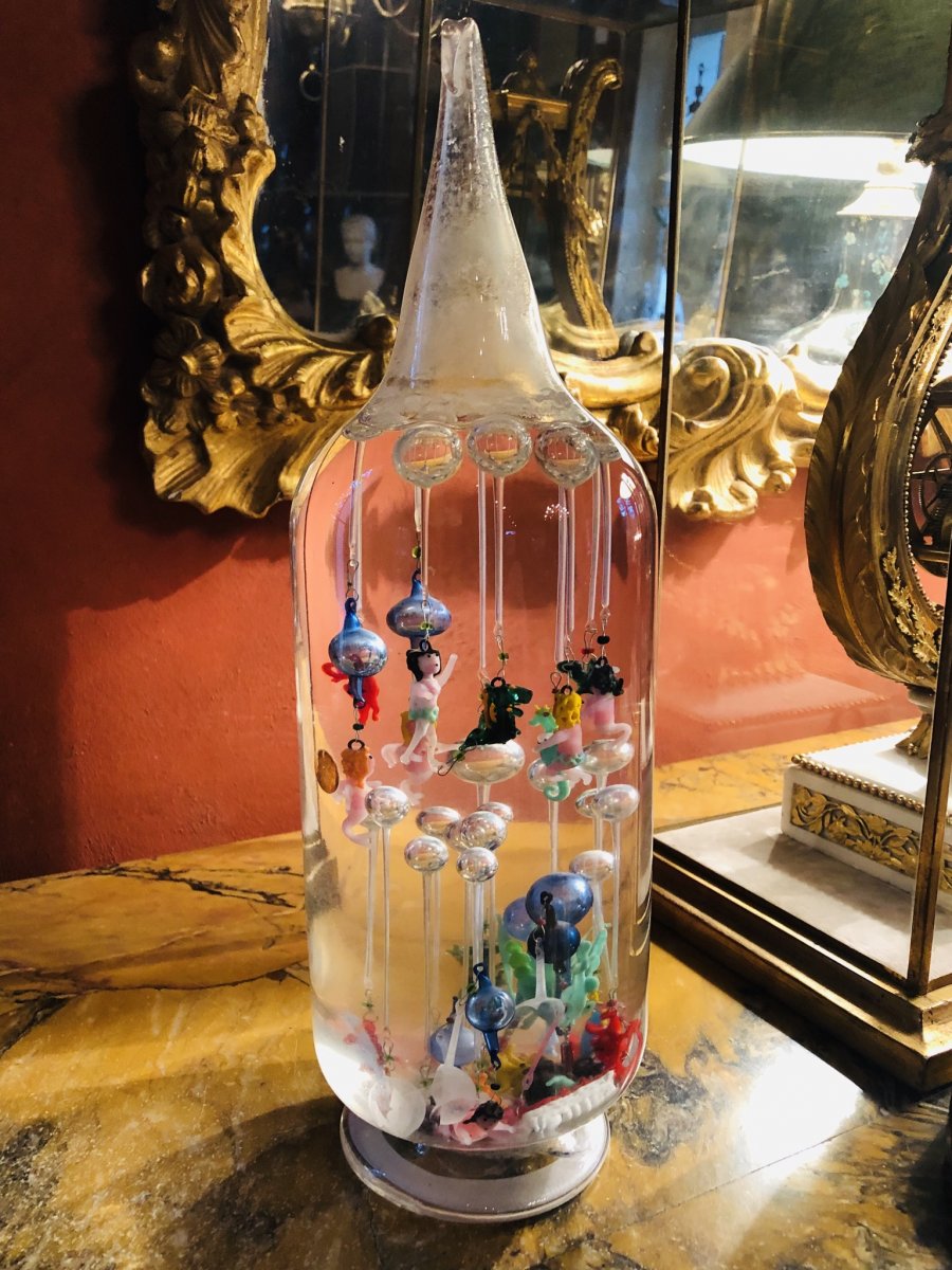 Great Bottle With Ludions, 1st Half Of XX Eme Century-photo-6
