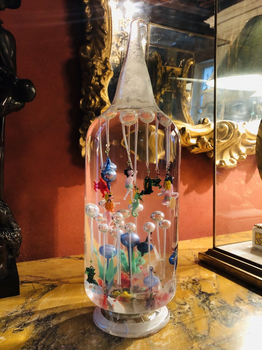 Great Bottle With Ludions, 1st Half Of XX Eme Century