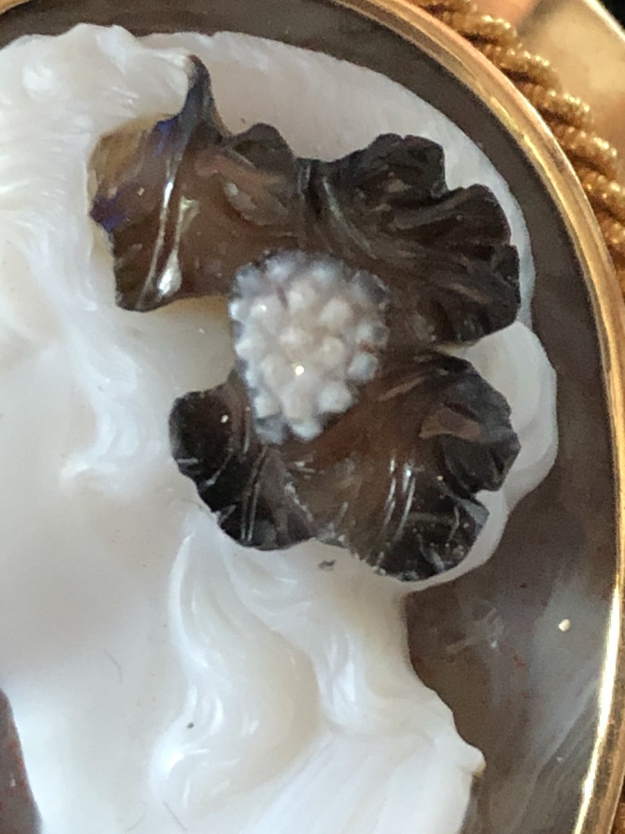 Cameo With 4 Layers Of A Bacchante, XIXth Century-photo-3