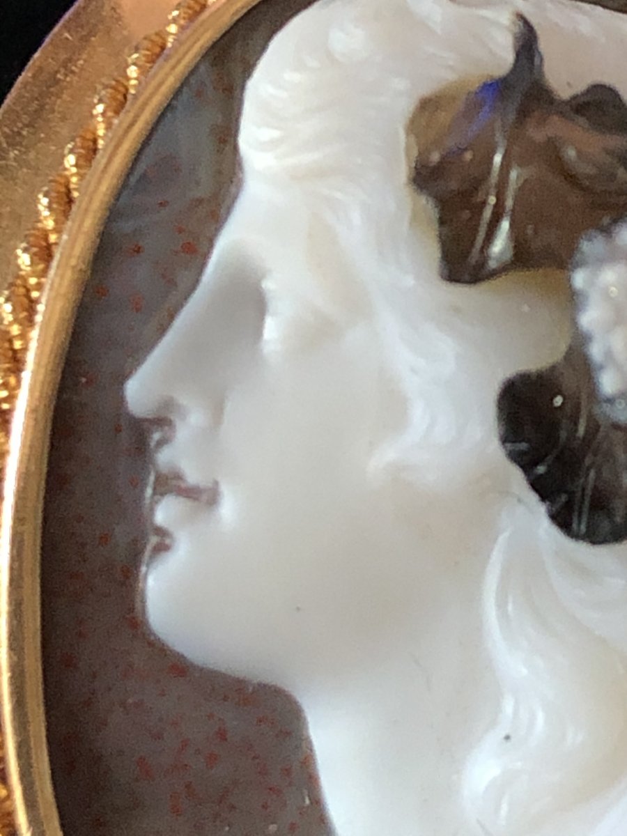Cameo With 4 Layers Of A Bacchante, XIXth Century-photo-1