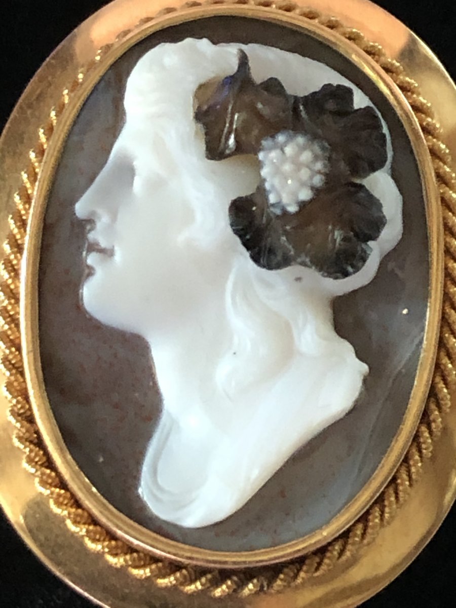 Cameo With 4 Layers Of A Bacchante, XIXth Century-photo-4