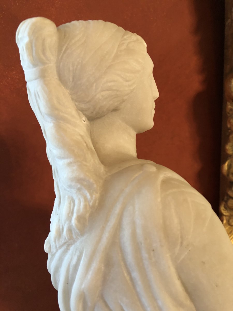 18th Century Marble: Demeter Goddess Of Harvests And Agriculture-photo-6