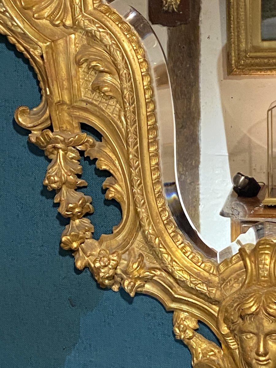 Regency Period Mirror With Chimeras-photo-2