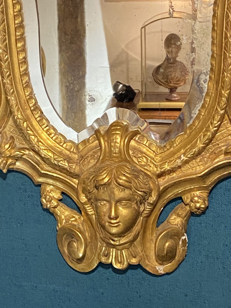 Regency Period Mirror With Chimeras-photo-3