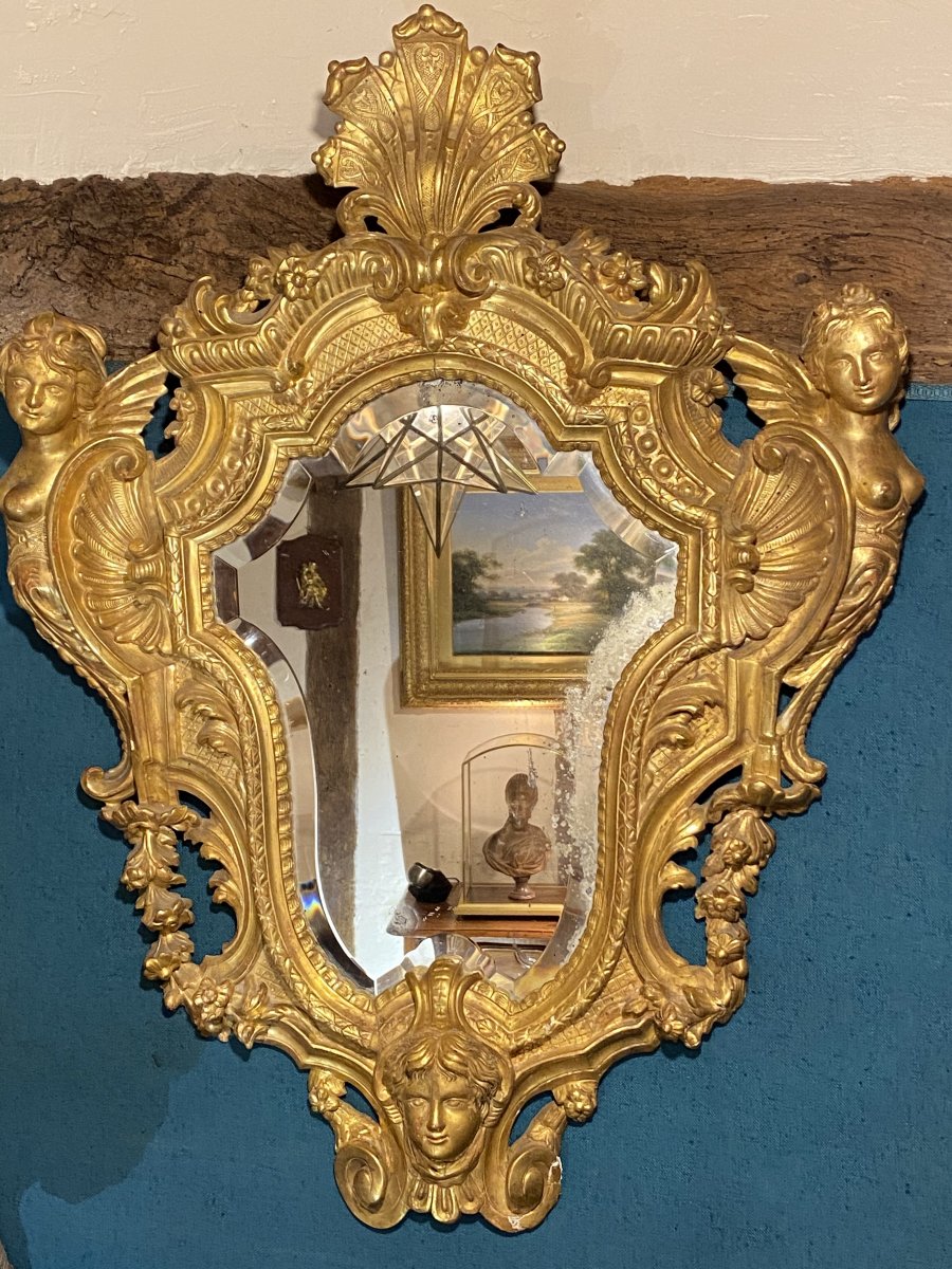 Regency Period Mirror With Chimeras-photo-8