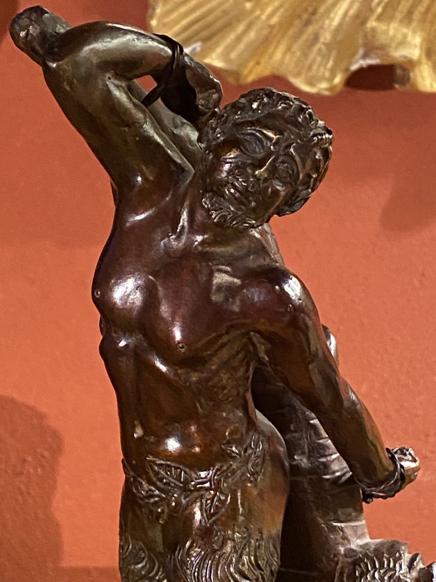 Souvenir Du Grand Tour, Bronze Le Supplice De Marsyas -photo-3