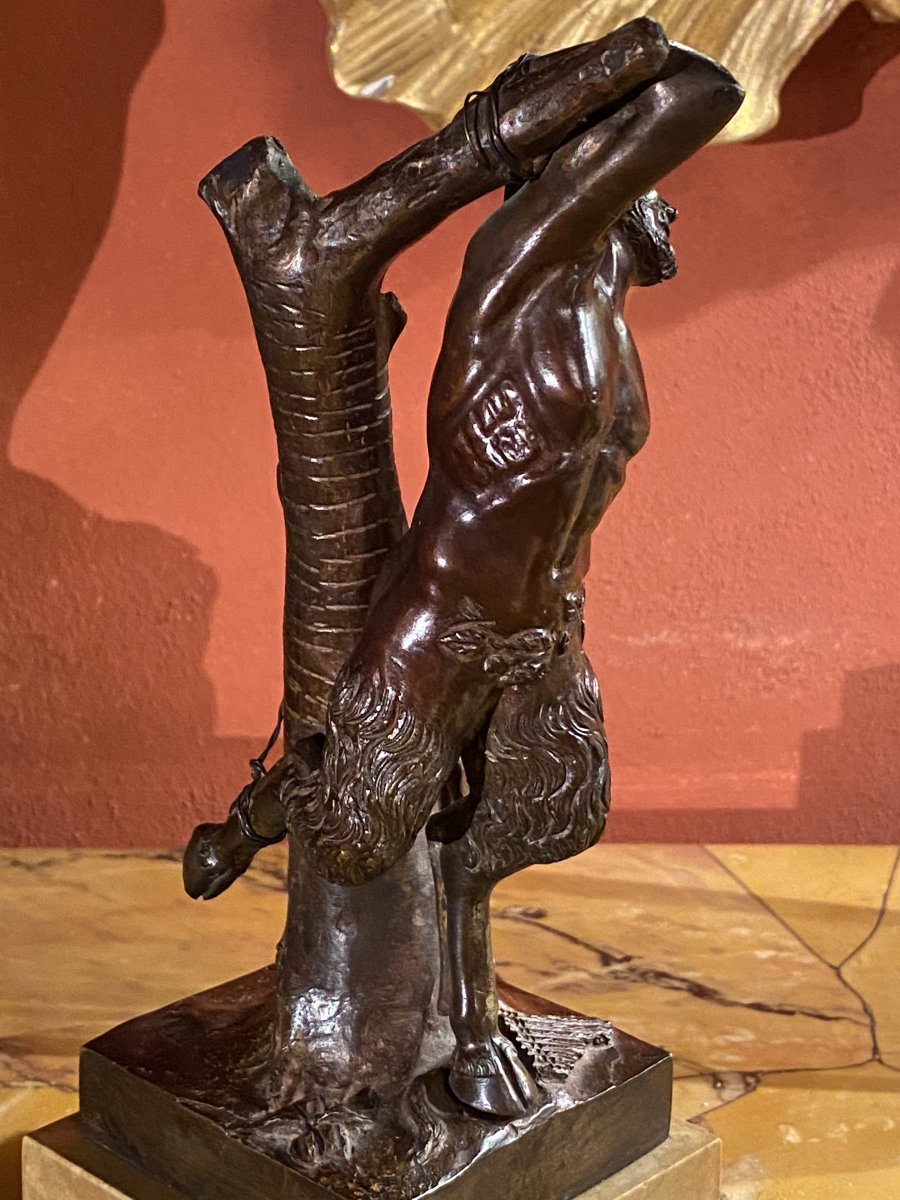 Souvenir Du Grand Tour, Bronze Le Supplice De Marsyas -photo-6