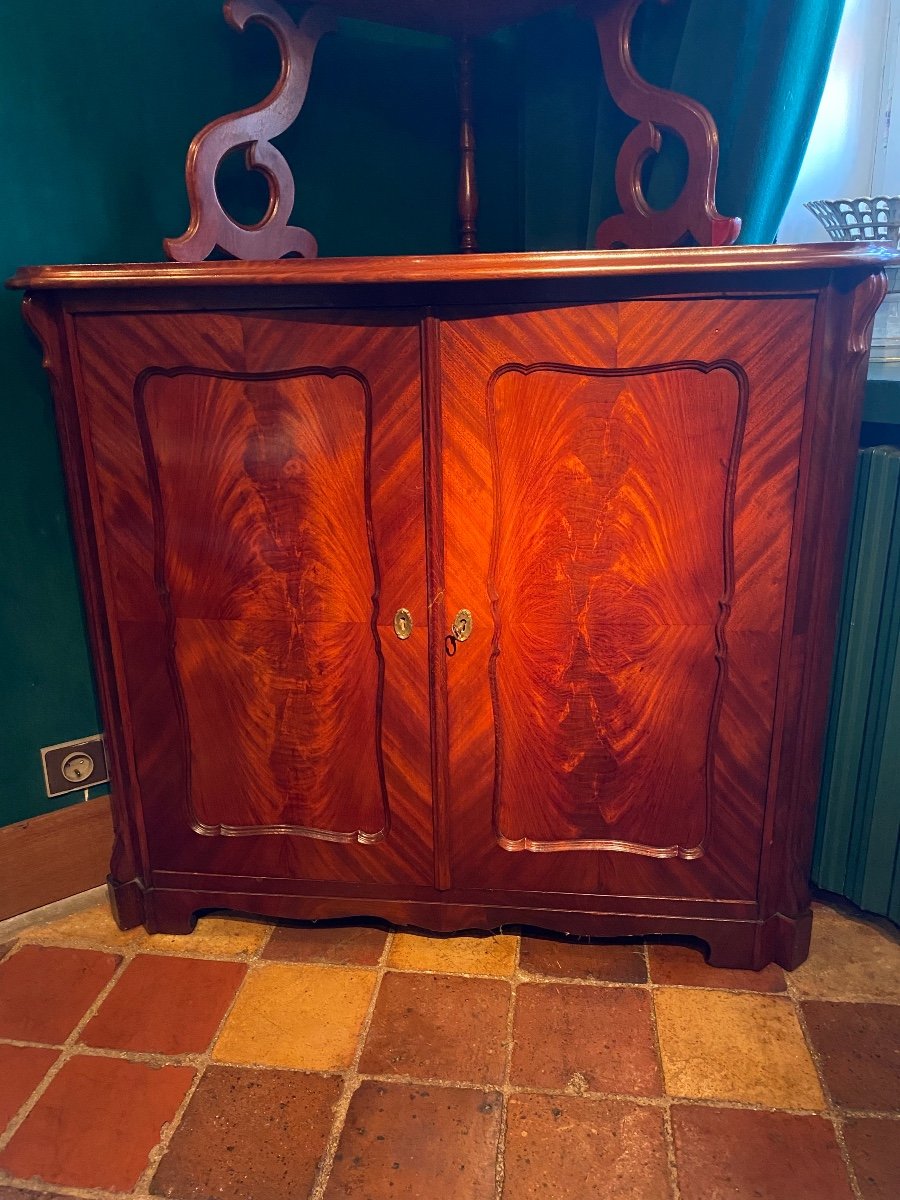 Corner Shelf End Of XIX Eme Century In Mahogany-photo-4