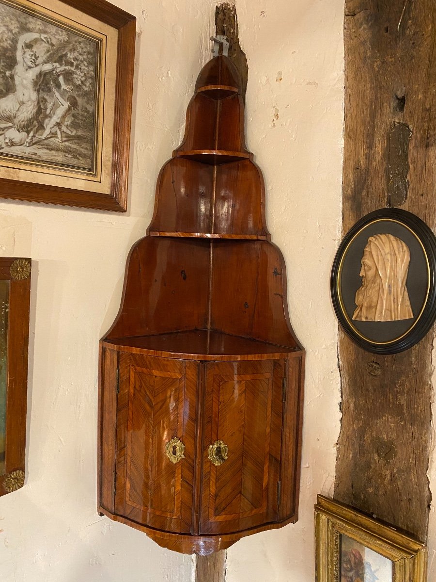 Louis XV Wall Corner In Rosewood-photo-5