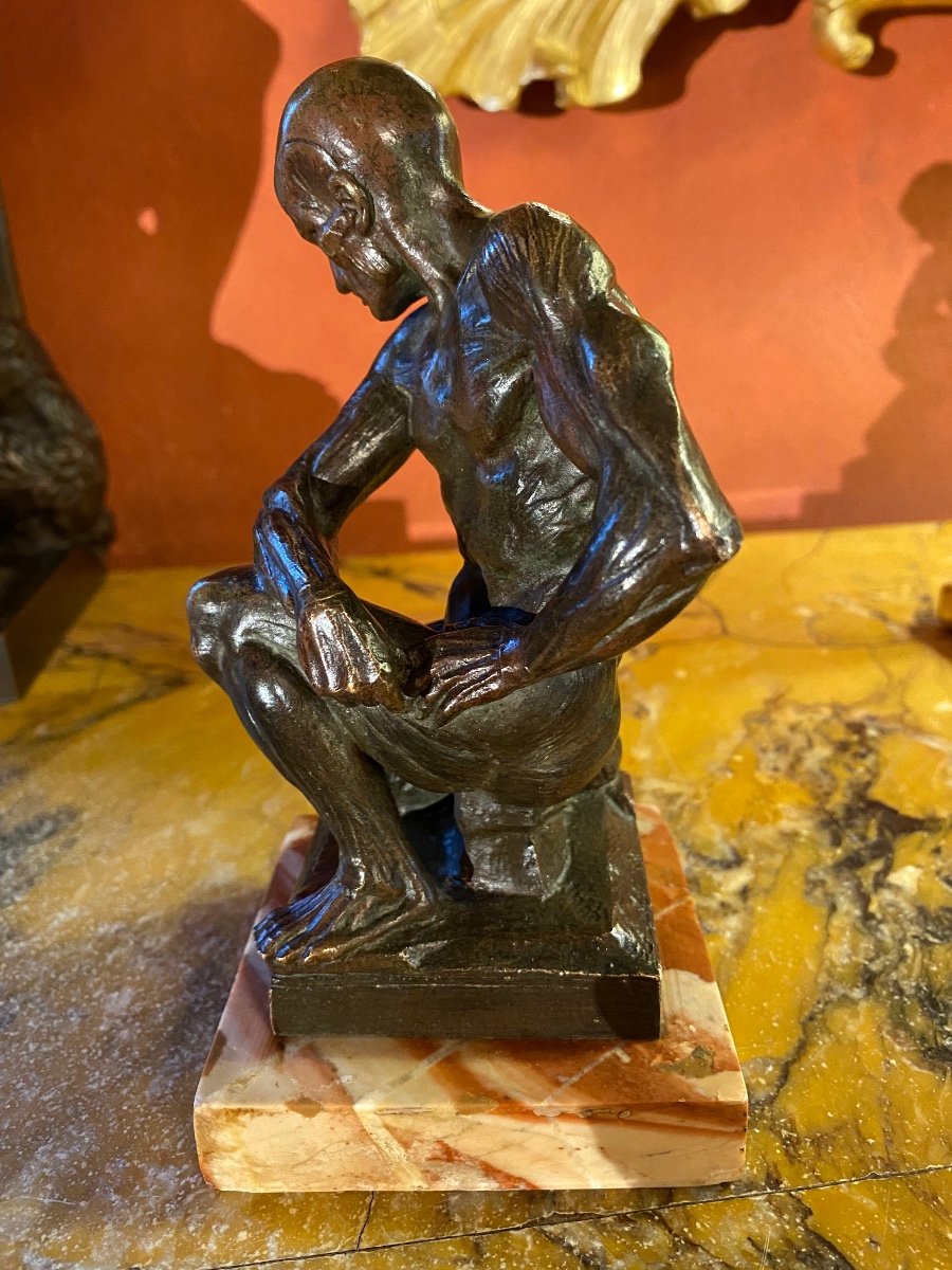 Flayed In Bronze 1st Half Of The XX Eme Century-photo-3