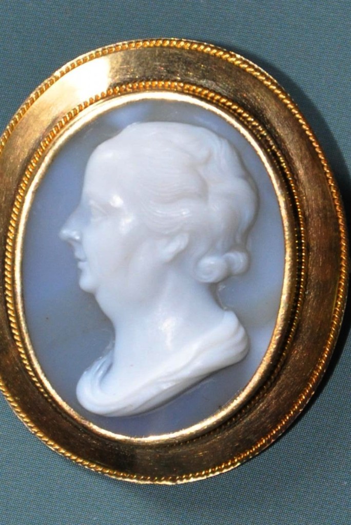 Camée En Agate Du XIXème Au Profil De Benjamin Franklin-photo-4