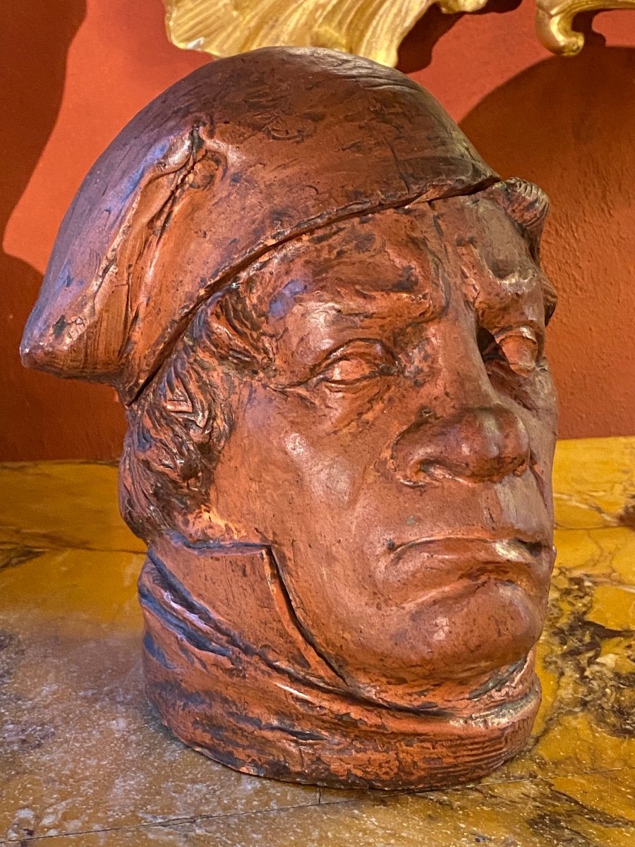 Revolutionary With Phrygian Cap, Terracotta Tobacco Pot-photo-3