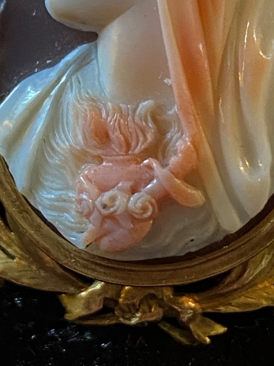 Cameo Brooch Of The Immaculate Heart Of Mary, 2nd Half Of The XIX Eme Century-photo-8