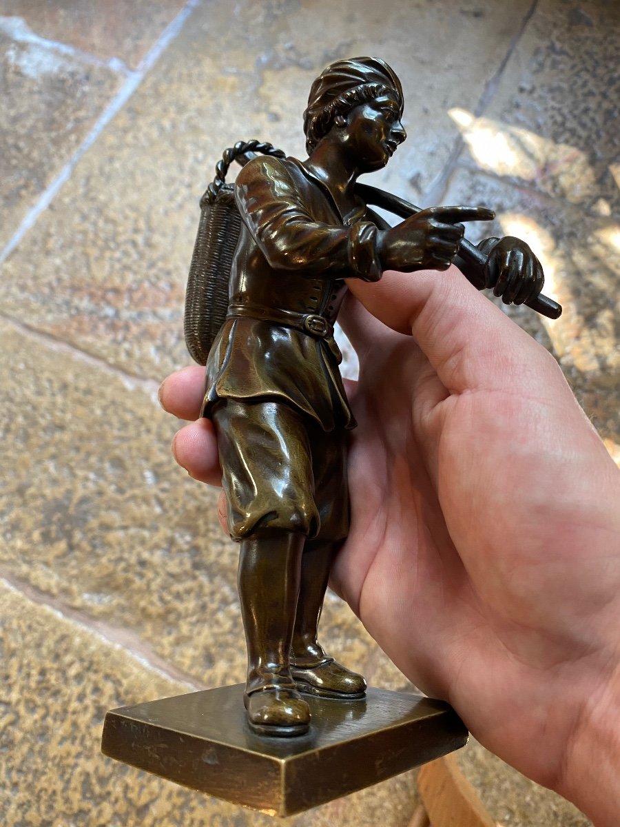 Pair Of Portefaix In Bronze Renaissance Style, XIX Eme Century-photo-2