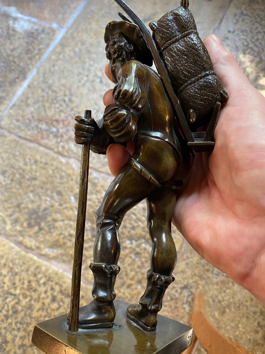 Pair Of Portefaix In Bronze Renaissance Style, XIX Eme Century-photo-7