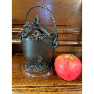 The Devil In The Pot, Rare Bronze From The XIX Eme Century