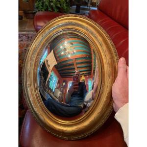 2nd Oval Witch Mirror From The 19th Century