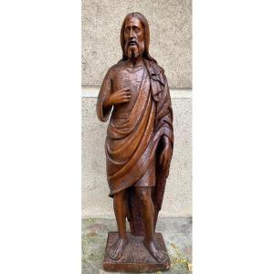 Large Statue From The 17th Century, Saint John The Baptist Or Saint Roch