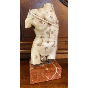 Fragmentary Male Torso In The Taste Of Antiques 