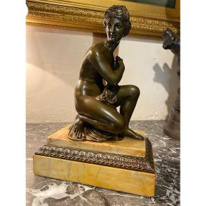 Venus With The Turtle, Bronze From The 19th Century 