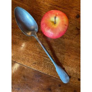 Large Pewter Stewing Spoon Late 19th Century 