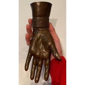 Beautiful Woman's Hand In Bronze From The 19th Century 