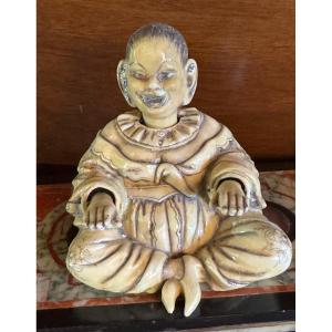 Miniature Porcelain Magot, Late 19th Century 