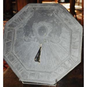 Cadran Solaire octogonal En Ardoise  Du XVIII Eme Siècle