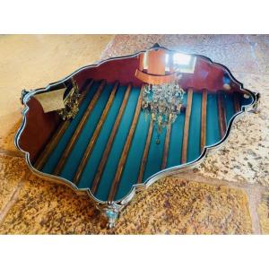 Large Louis XV Style Silvered Bronze Table Centerpiece