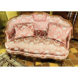 Louis XV Period Basket Sofa In Walnut - 18th Century