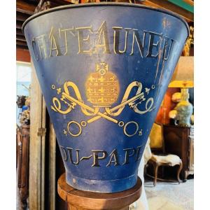 Hotte de vendangeur publicitaire “Châteauneuf-du-Pape” – Première moitié du XXe siècle