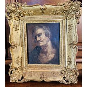 ÉTUDE DE TÊTE DE VIEILLARD - HUILE SUR PANNEAU ÉCOLE ITALIENNE, FIN XVIle - DÉBUT XVIIIe SIÈCLE