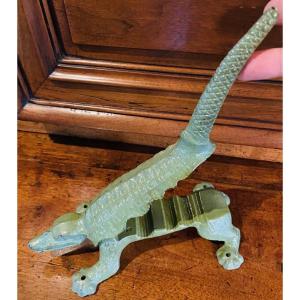 Crocodile-headed Pharmacy Stopper, Late 19th Century