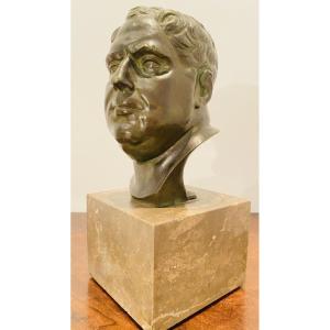 BRONZE À L’ANTIQUE D’UN EMPEREUR ROMAIN XIX EME SIÈCLE, l’empereur Vitellius