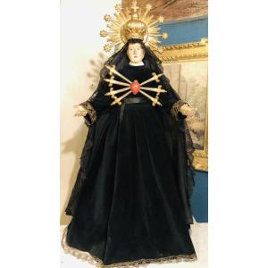 Capipote, VIERGE DES 7 DOULEURS DU XIXE SIÈCLE
