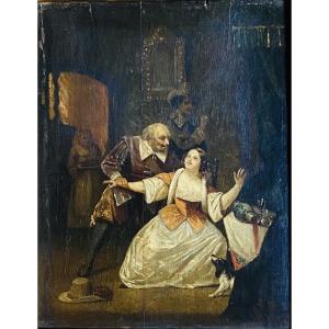 Dutch School: 18th-century Galant Scene In The Style Of Caspar Netscher