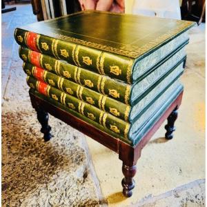 An Unusual Toilet Stool Shaped Like A Stack Of Books, Early 20th Century