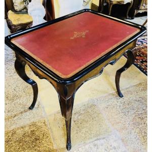 Cabaret Table With Kneecut Legs, Mahogany, Attributed To Mailfert