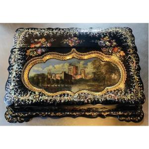 Vintage Napoleon III-era Burgoté Travel Writing Set