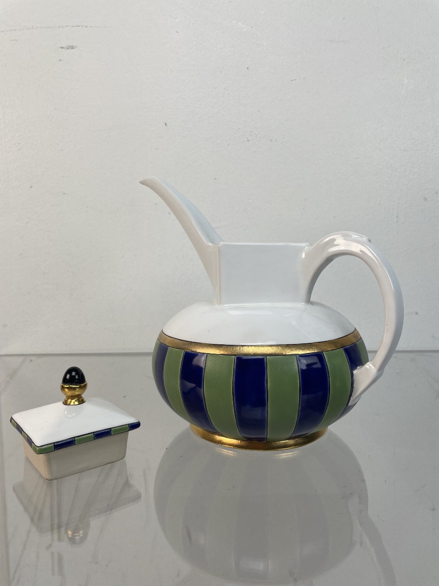 Longwt Enamel Porcelain Teapot By Hilton Mc Connico -photo-4