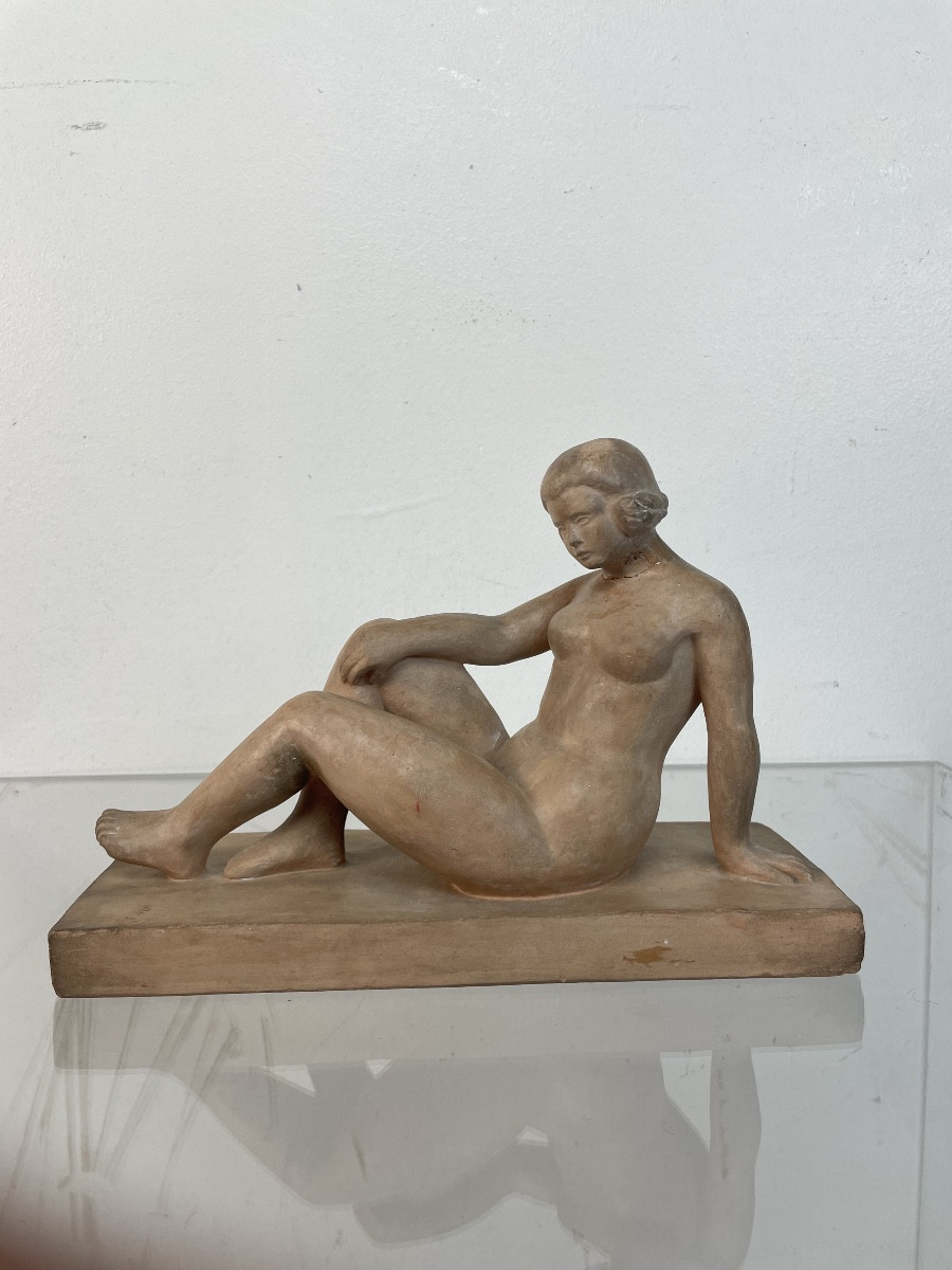 Art Deco Terracotta Sculpture By Sebin 
